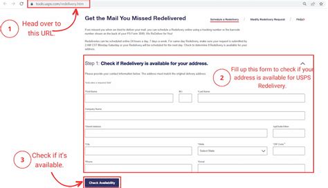 usps schedule a redelivery.